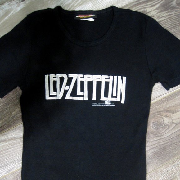 Artimonde Tops - ARTIMONDE Led Zeppelin tee. Black w/silver wording